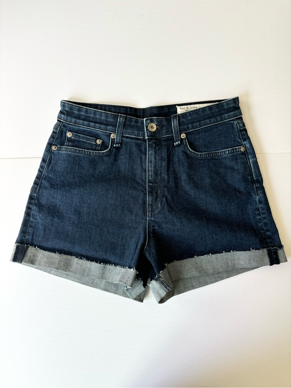 rag & bone Nina high rise shorts, sz 26